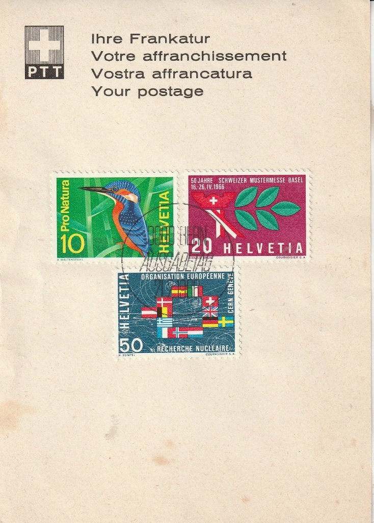 Zwitserland Your Postage, Ophalen of Verzenden, 1960 tot 1980, Gelopen, Overig Europa
