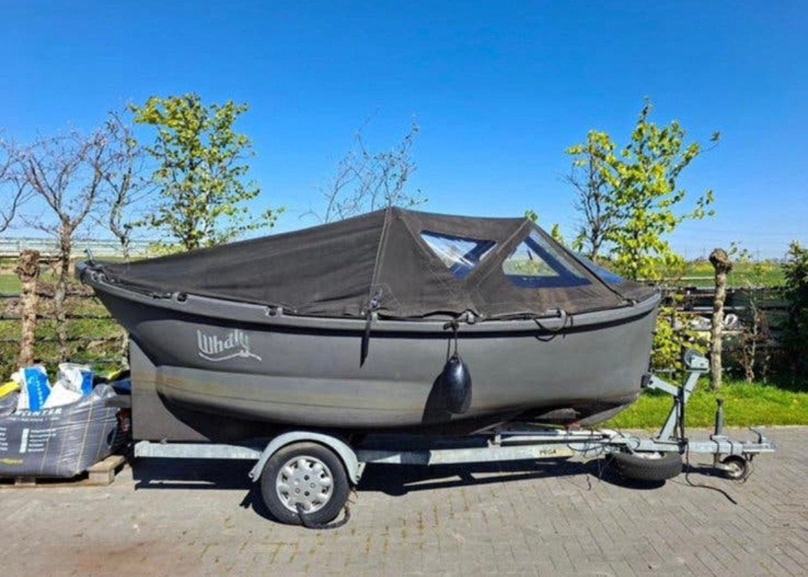 Pega boottrailer 450 – geschikt voor Whaly 450, Watersport en Boten, Boottrailers, Ophalen, Minder dan 1500 kg, Gebruikt, Sloepentrailer