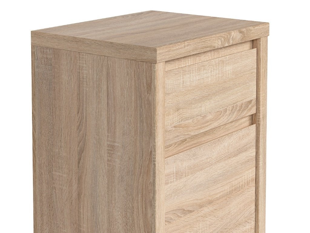 VOORRAAD Halfhoge Sonoma eiken kast met laden NIEUW OP=OP, 5 laden of meer, Bezorgservice, montageservice, nieuw, op=op, voelbare structuur