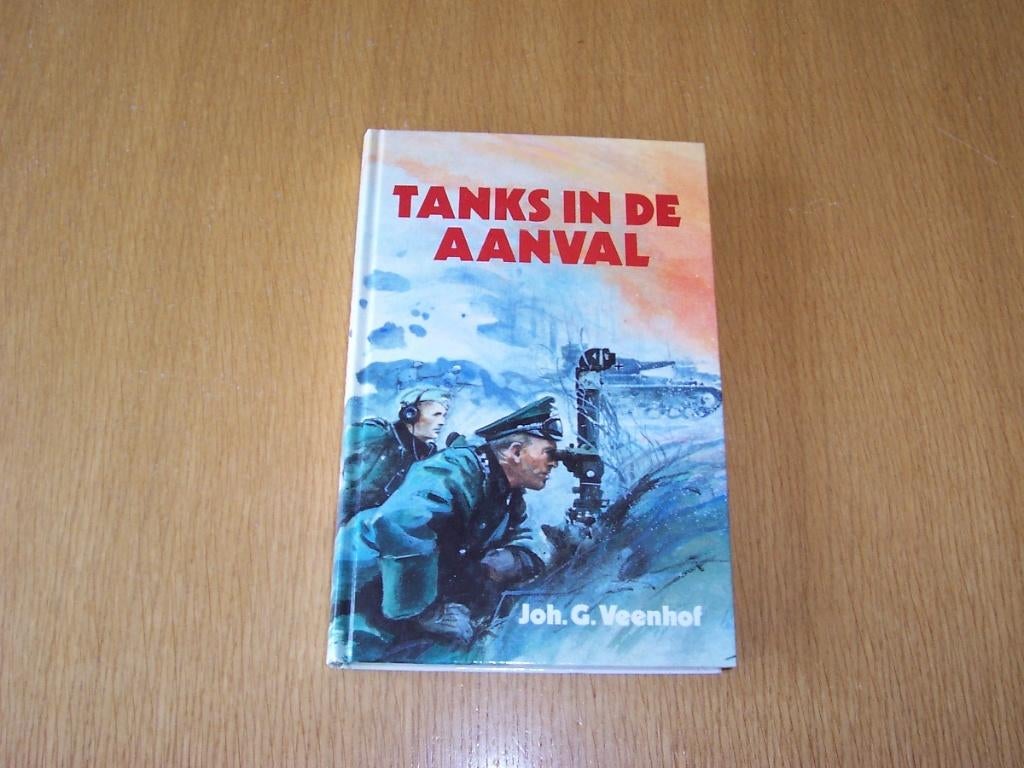 Joh G Veenhof deel 1 + 2 Tanksoldaten + Tanks in de aanval, Boeken, Ophalen of Verzenden, Tweede Wereldoorlog, Zo goed als nieuw
