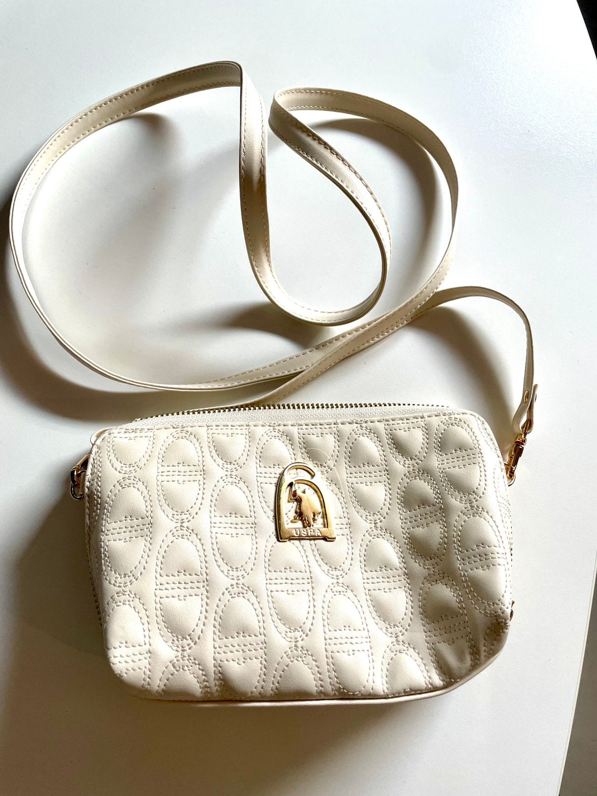 USPA- Nieuwe crossbodytas, Ophalen of Verzenden, Nieuw, Beige, Shopper
