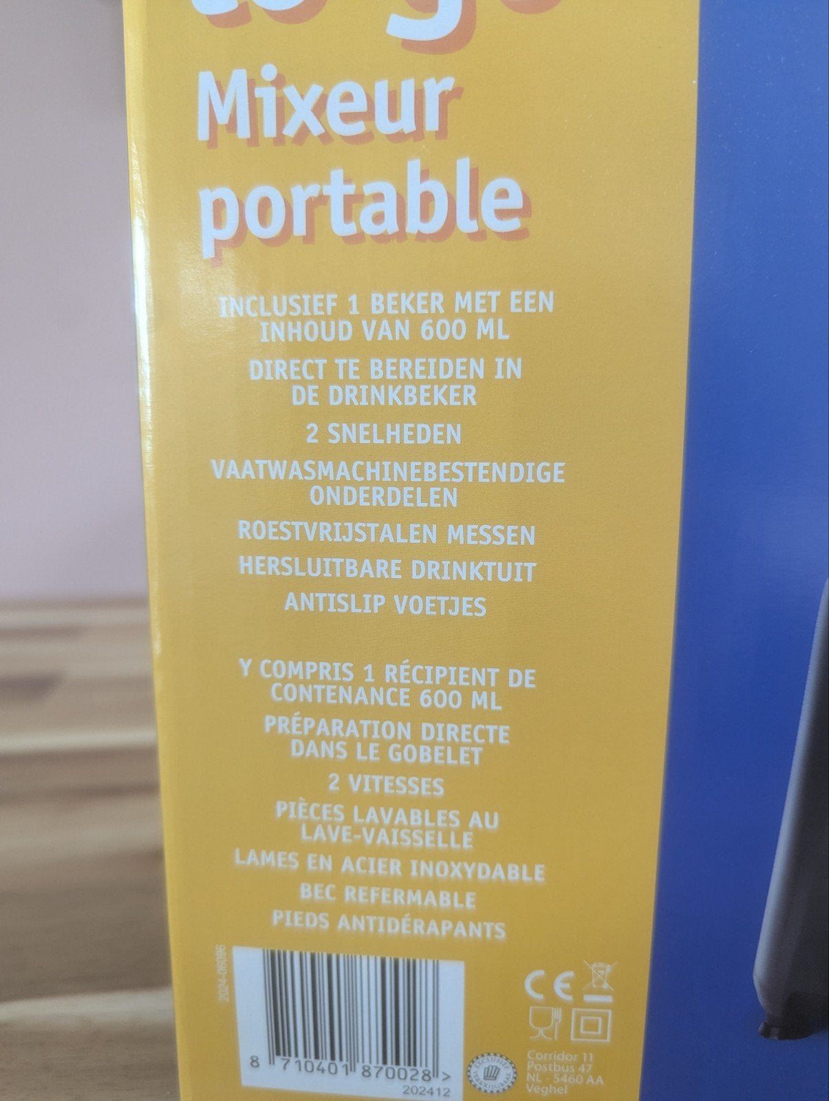 Prima Donna Blender to Go - Draagbare Mixer, Witgoed en Apparatuur, Ophalen of Verzenden, Nieuw