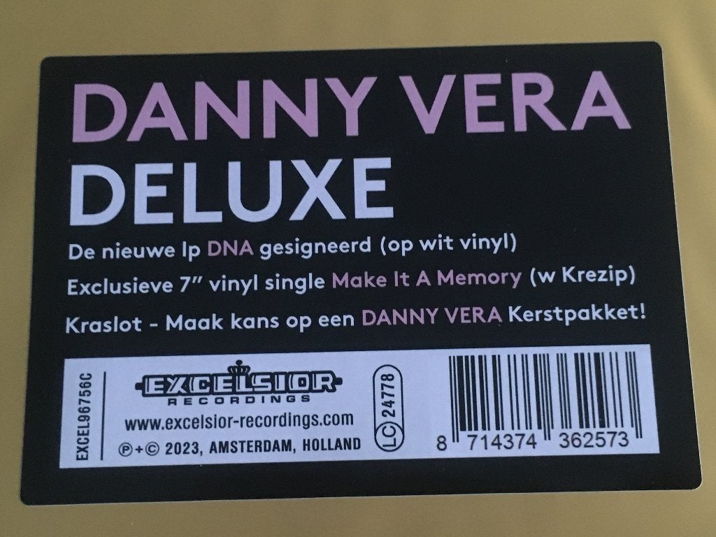 Vinyl LP + 7" Danny Vera Gold Deluxe Kras&Win Pakket NIEUW, Cd's en Dvd's, Boxset, Pop, Ophalen of Verzenden, Colored vinyl