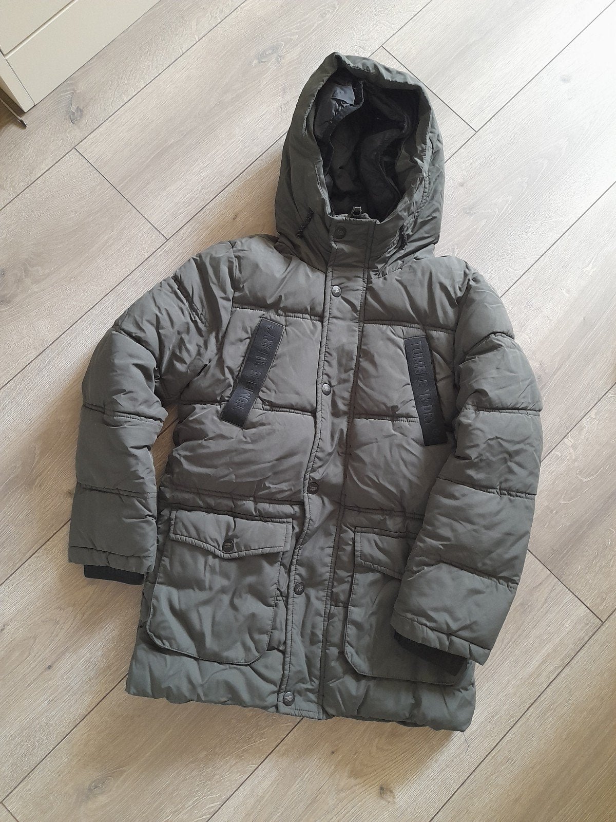 Tumble 'N Dry winterjas groen/zwart, maat 140/152, Ophalen of Verzenden, Jongen, Jas, Gebruikt