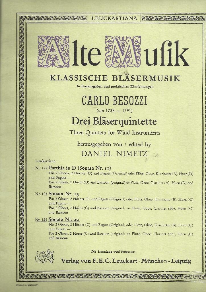 C336 bladmuziek klassieke blaasmuziek, Muziek en Instrumenten, Bladmuziek, Ophalen of Verzenden, Gebruikt, Artiest of Componist