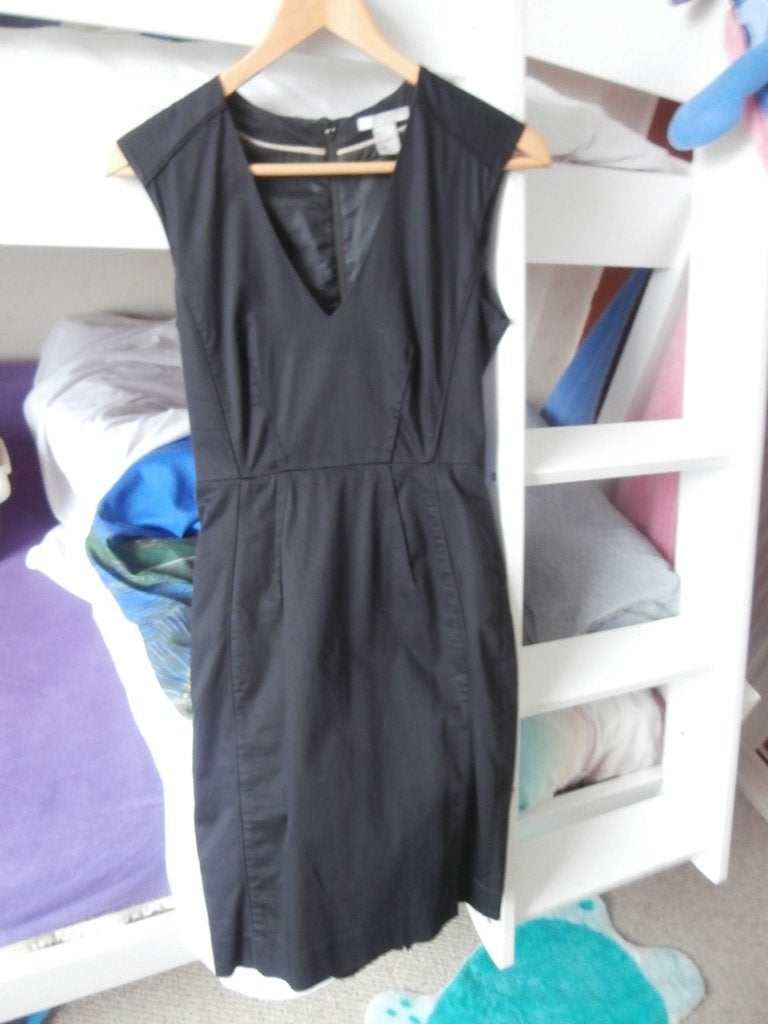 jurk zwart strakke jurk voor feest H&M maat 34, Zwart, Ophalen of Verzenden, Zo goed als nieuw, Maat 34 (XS) of kleiner
