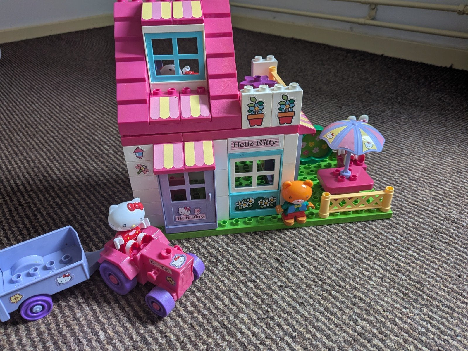 hello kitty duplo huis, Overige thema's, Ophalen of Verzenden, Inclusief extra onderdelen, Duplo