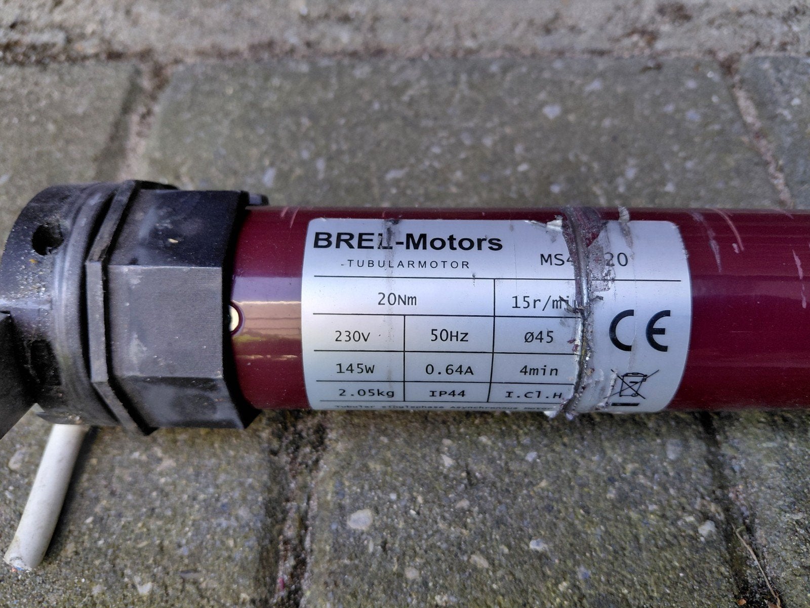 Breil rolluik motor MS45-20, Doe-het-zelf en Verbouw, Rolluiken, Ophalen, Zo goed als nieuw, Minder dan 100 cm, Minder dan 100 cm