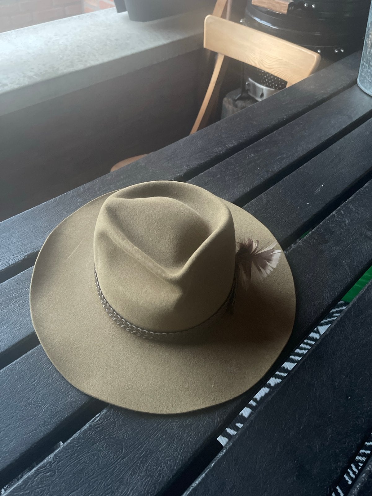 Akubra Imperial Quality Hoed - Maat 59, Ophalen of Verzenden, Zo goed als nieuw, 58 cm (L, 7¼ inch) of meer, Hoed
