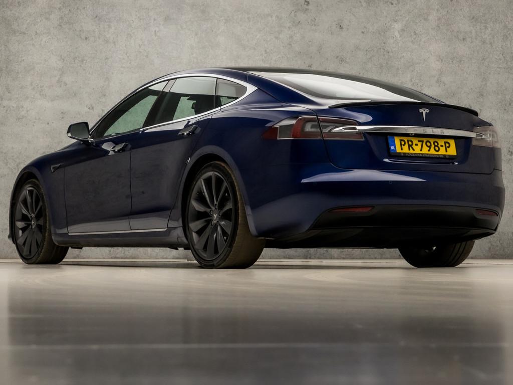 Tesla Model S 90D Performance Pack 422Pk (PANORAMADAK AUTOPI, Automaat, Gebruikt, Leder en Stof, Origineel Nederlands