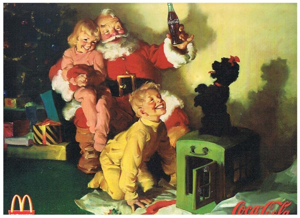 Coca Cola Kerstman - Placemat, Ophalen of Verzenden