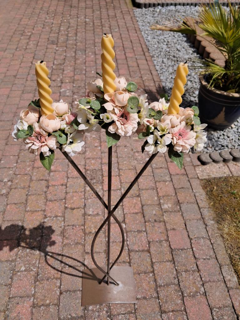 Kaarsenstandaard, Huis en Inrichting, Woonaccessoires | Kandelaars en Kaarsen, Ophalen, Metaal, 75 cm of meer