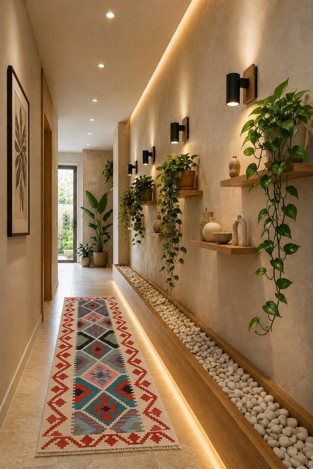 Levendige Tribale Kilim Loper – Handgeweven Wol – 244x77 cm, ....., Sadikaberdy@gmail.com, Wool, Rechthoekig