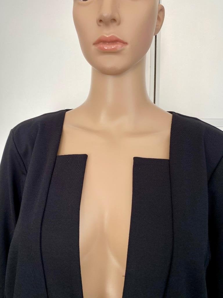 G747 Nieuw: Leins maat L=42/44 jasje vest colbert blazer, Leins, Zwart, Maat 42/44 (L), Nieuw