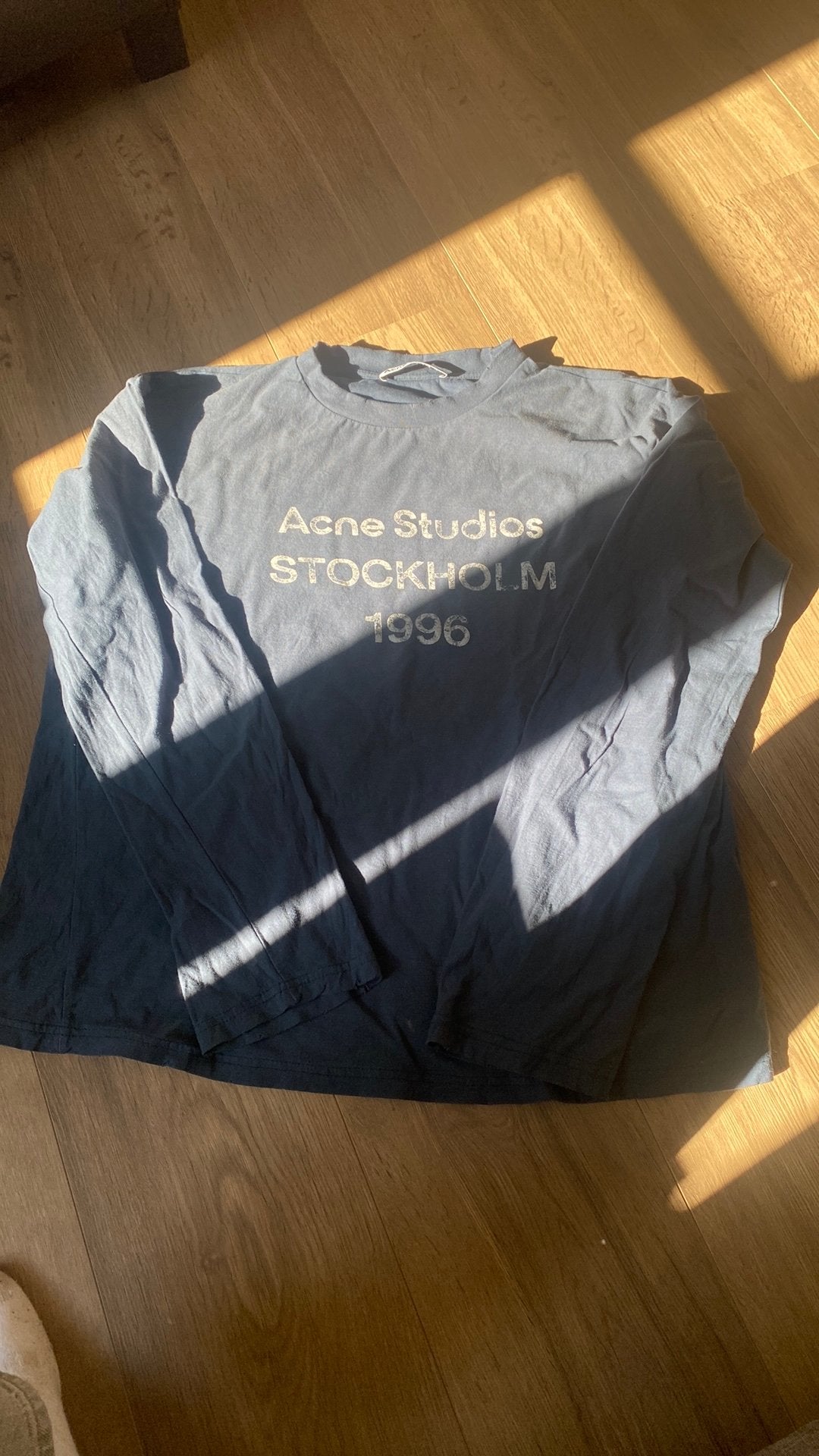 Acne studios longsleeve blauw maat m, Kleding | Heren, Ophalen of Verzenden, Zo goed als nieuw, Blauw