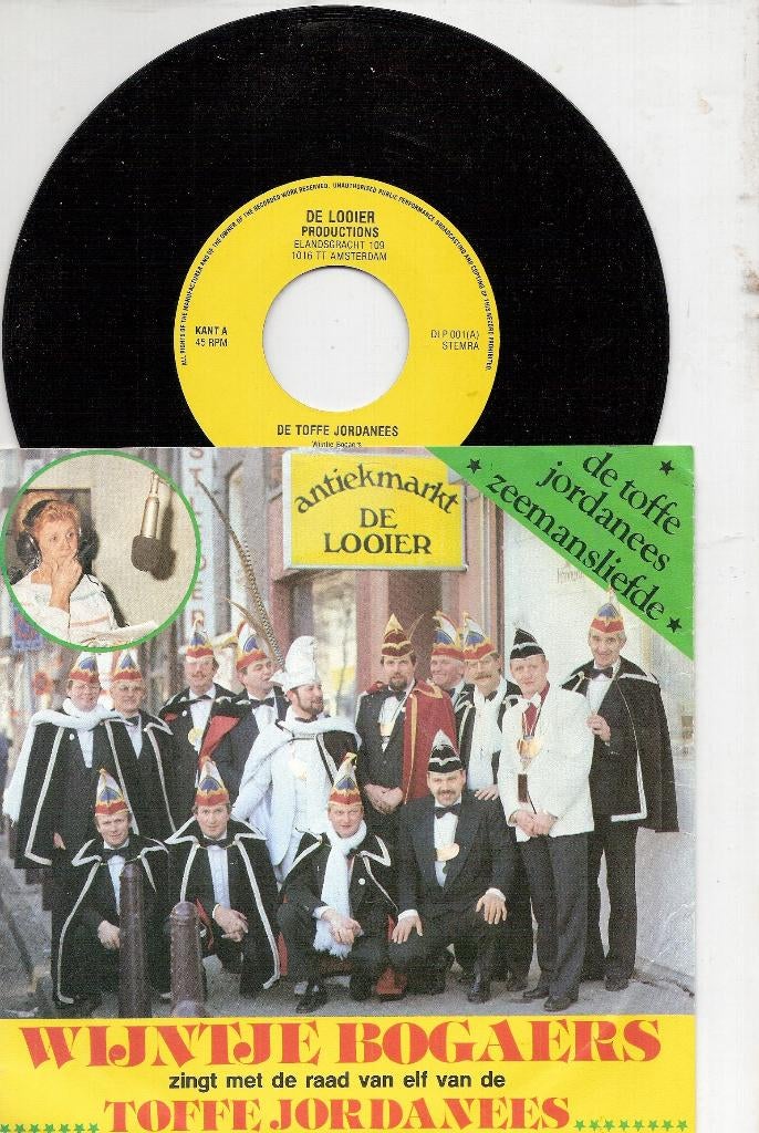 Antiekmarkt De Looier Amsterdam Elandsgracht vinylsingle, Ophalen, Gelezen