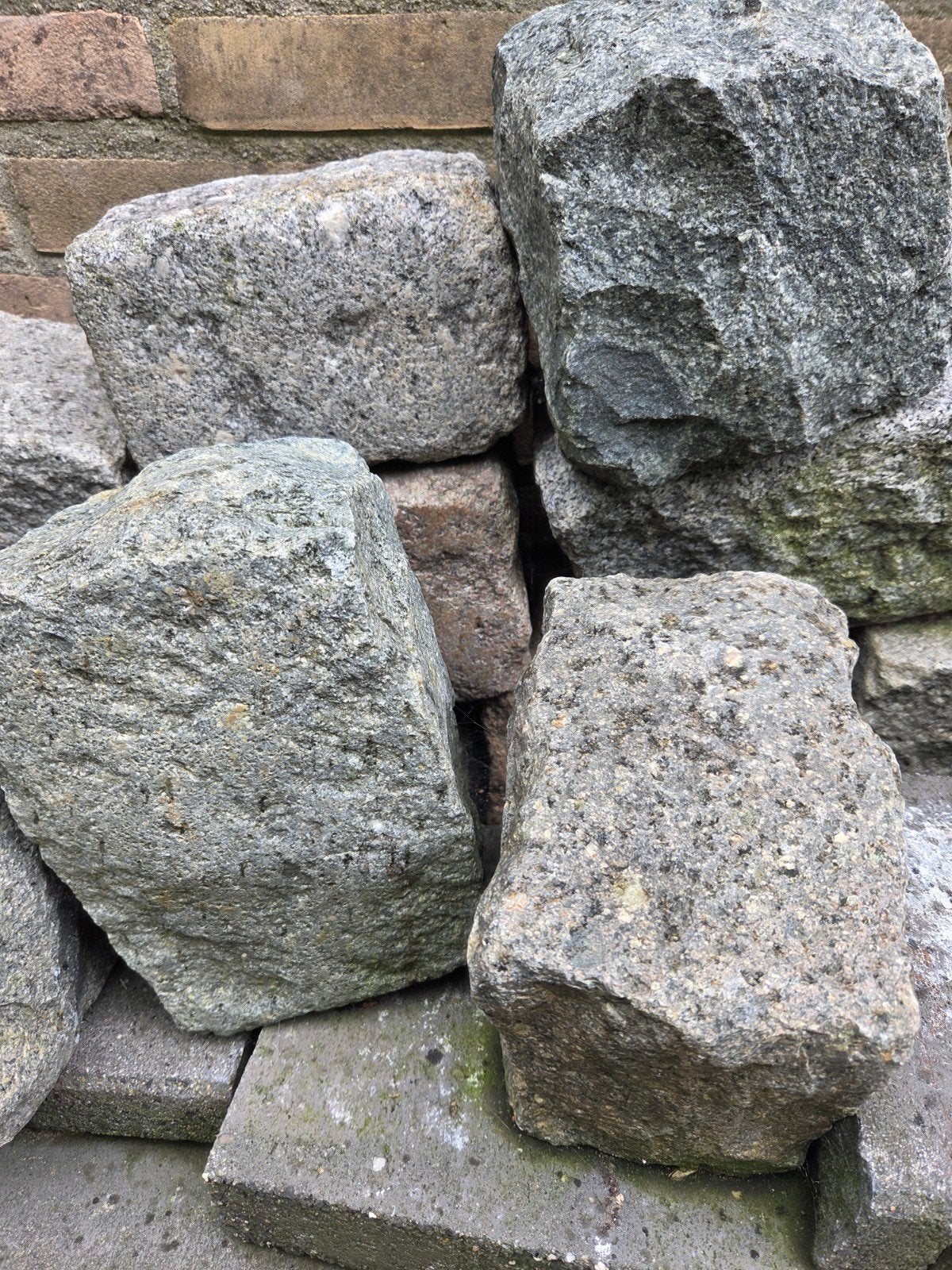 Natuurlijke basalt keien voor tuin en landschap, Tuin en Terras, Ophalen, Gebruikt, Kei, Basalt