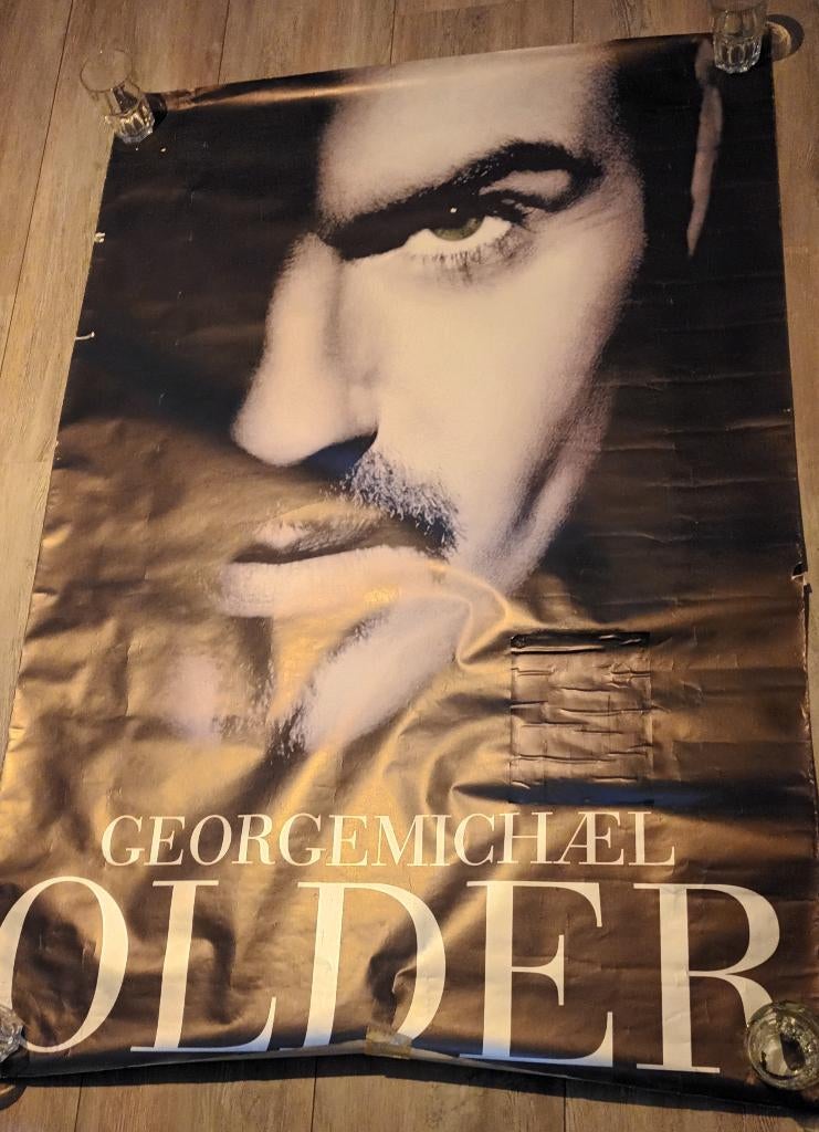 George Michael promo poster Older (XXL), Deurposter of groter, Ophalen of Verzenden, Film en Tv, Rechthoekig Staand