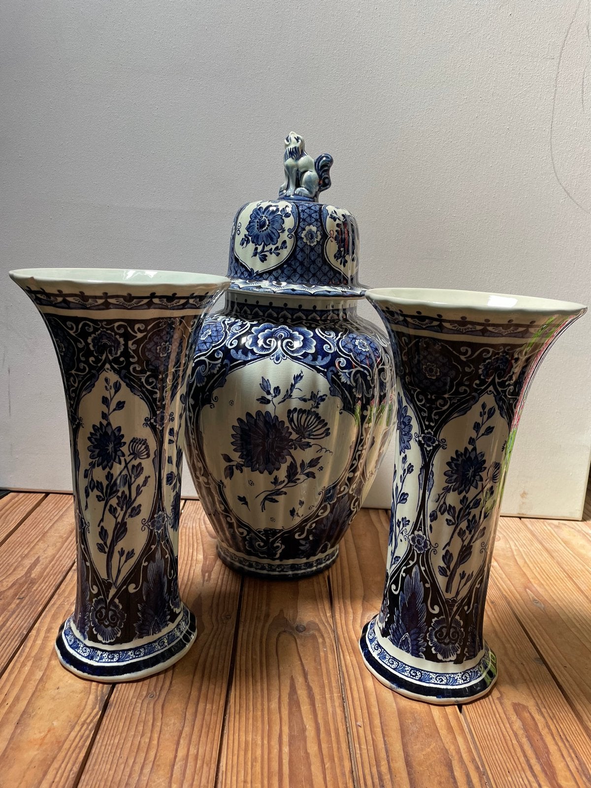 Prachtig 3-delig Delfts Blauw kaststel – Boch Delfts, Ophalen of Verzenden