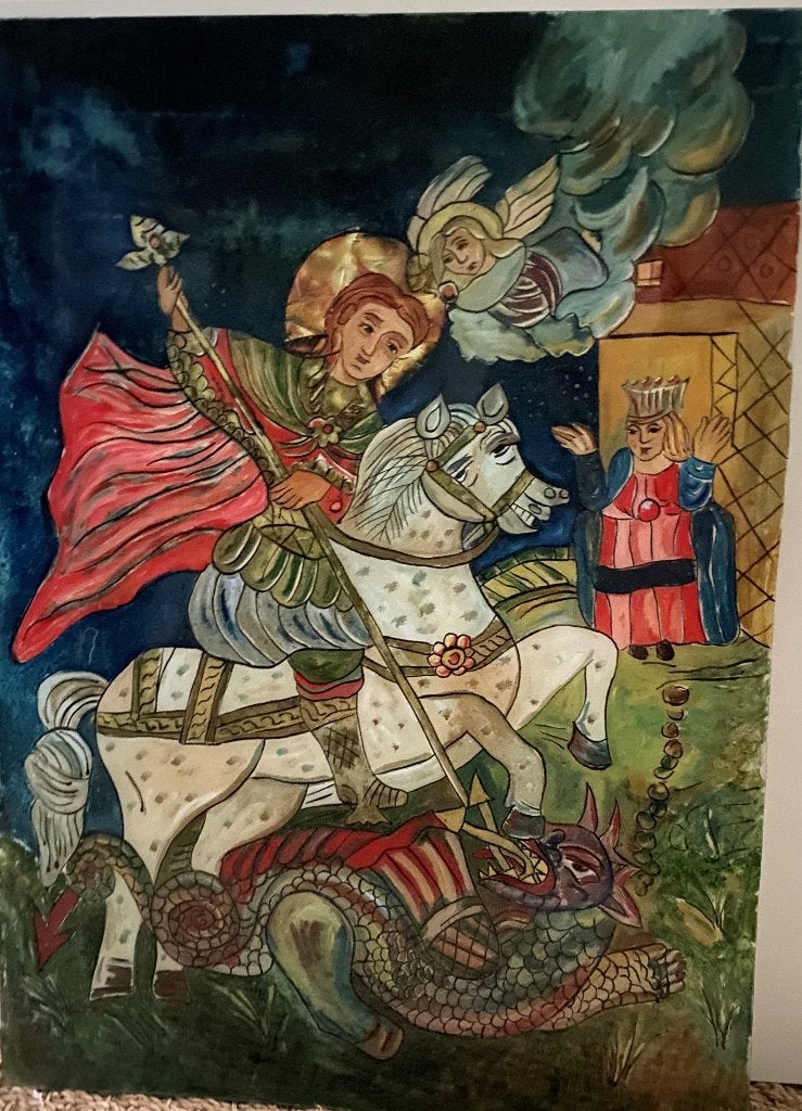 Sint-Joris en de Draak, Ophalen