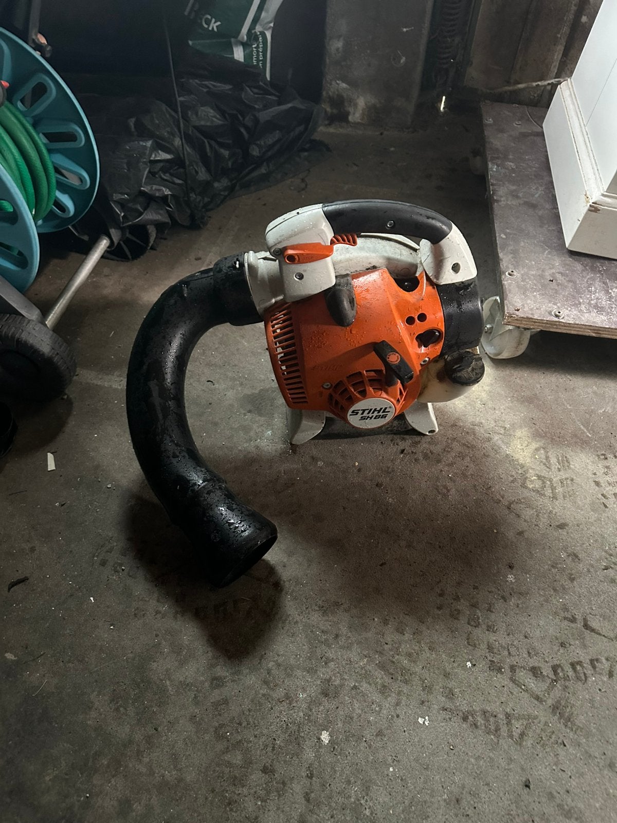 Stihl SH86  bladblazer. Zonder buis, Ophalen, Benzine, Gebruikt, Met zuigfunctie