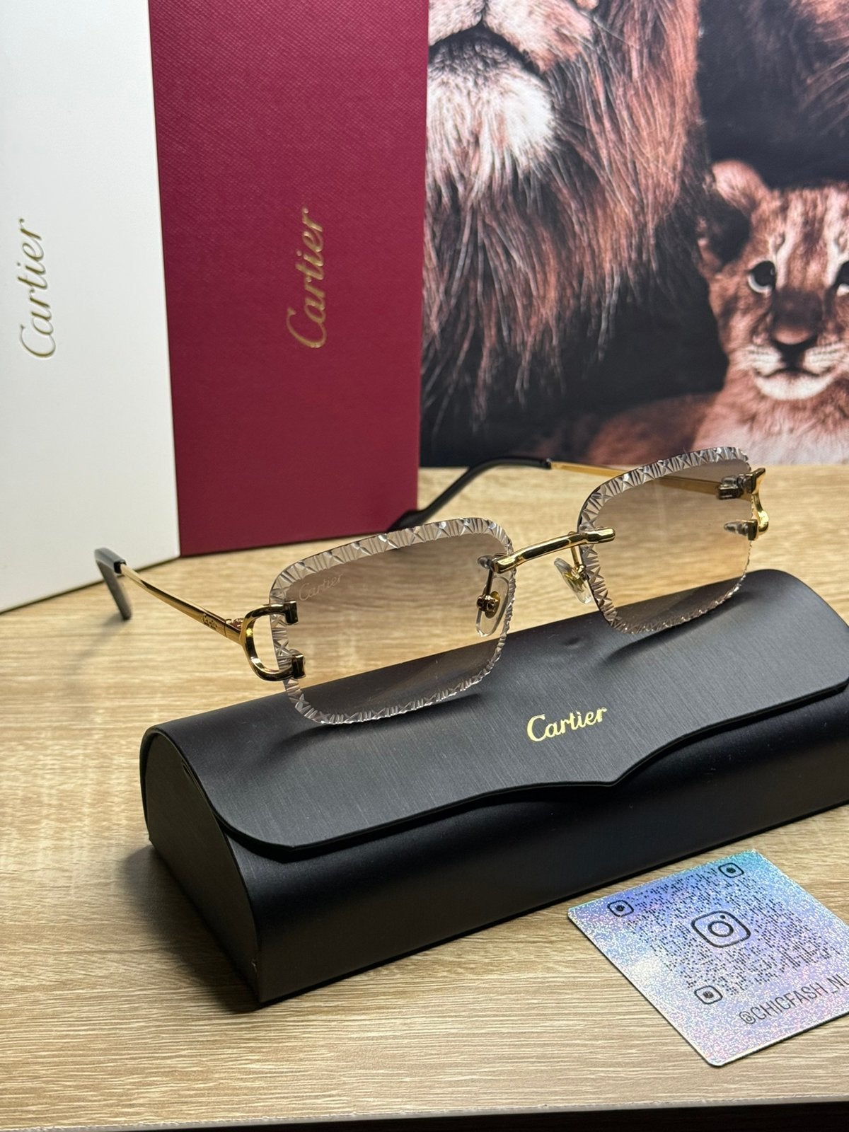 Cartier zonnebril ice cut, Ophalen of Verzenden, Zo goed als nieuw, Overige merken