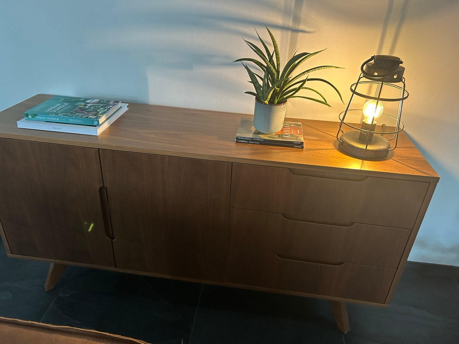 Modern Vintage Deens design dressoir jaren '70 look, Huis en Inrichting, Kasten | Dressoirs, Ophalen, Gebruikt, 150 tot 200 cm