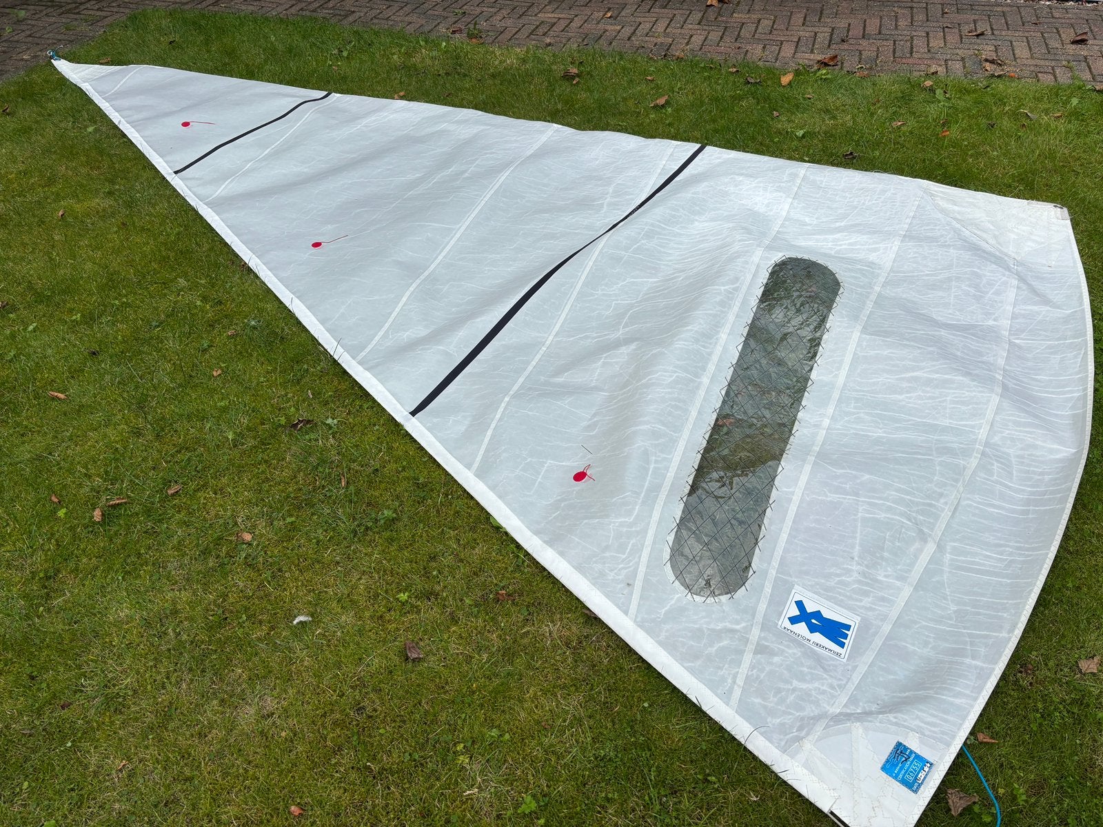 2022 wedstrijd fok Molenaar | schakel flying arrow zeilboot, Watersport en Boten, Ophalen, Gebruikt, Genua of Fok, Minder dan 15 m²
