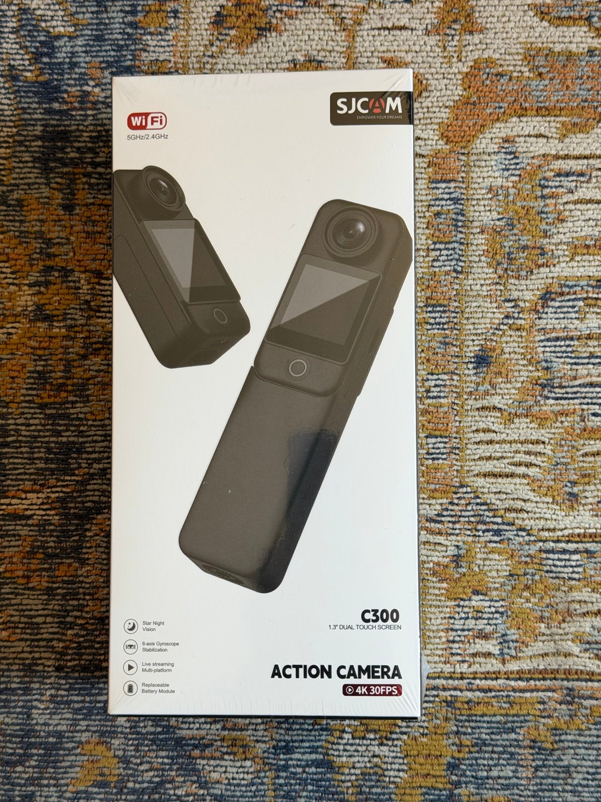 SJCAM C300 4K 30FPS Action Camera met WiFi en accessoires, Ophalen of Verzenden, Nieuw, Overige merken