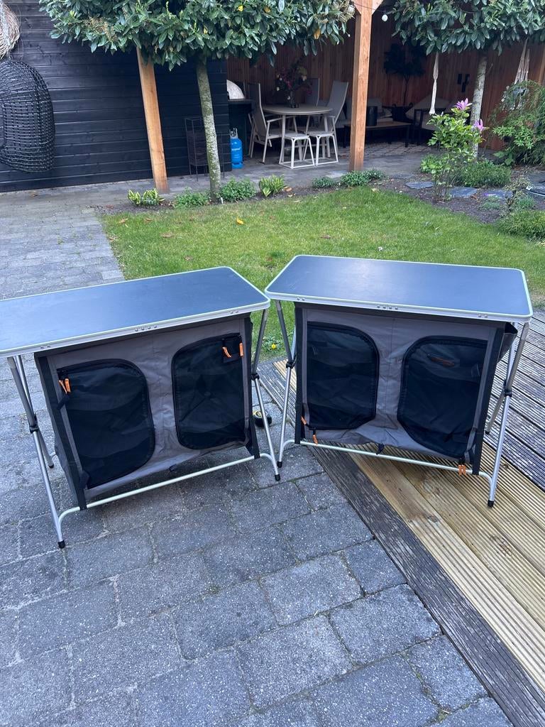 Campingkastjes / 2voudig Opbergkastjes voor Kamperen, Caravans en Kamperen, Kampeeraccessoires, Ophalen of Verzenden, Gebruikt