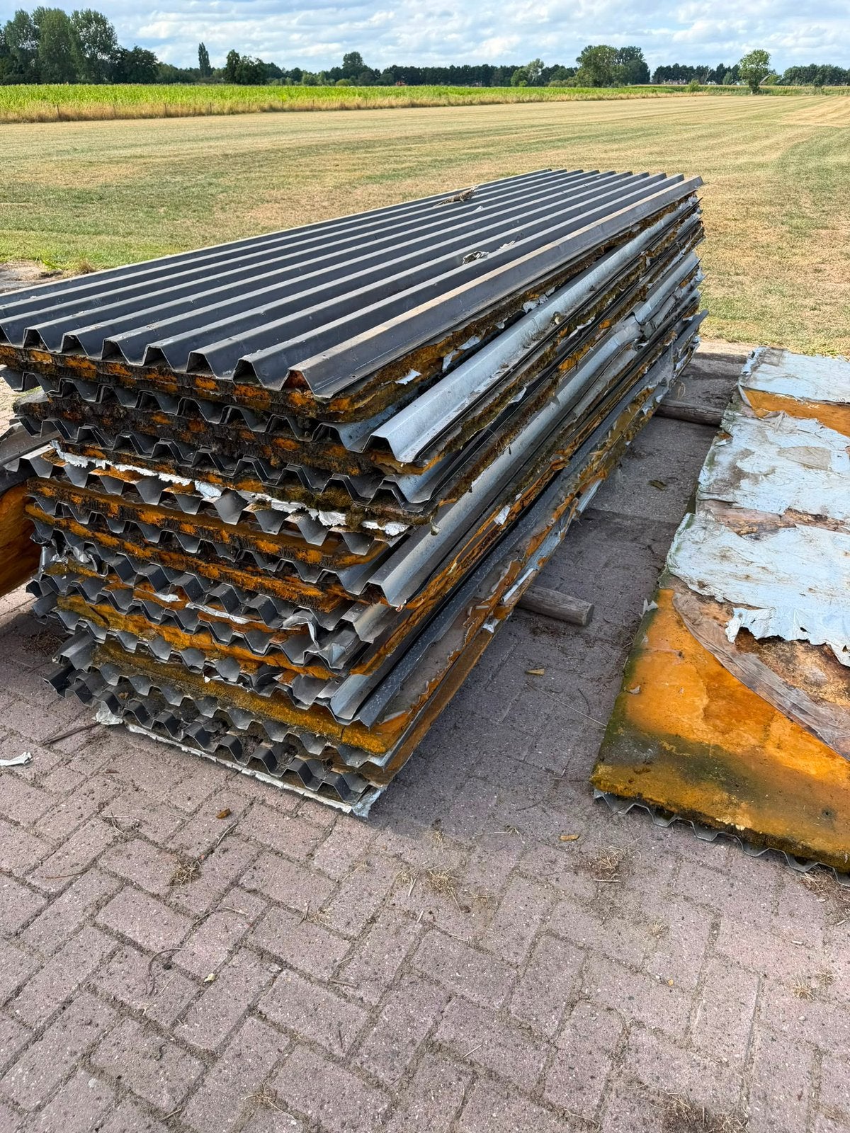 90m2 gebruikte geisoleerde dakwandplaten, Schaap