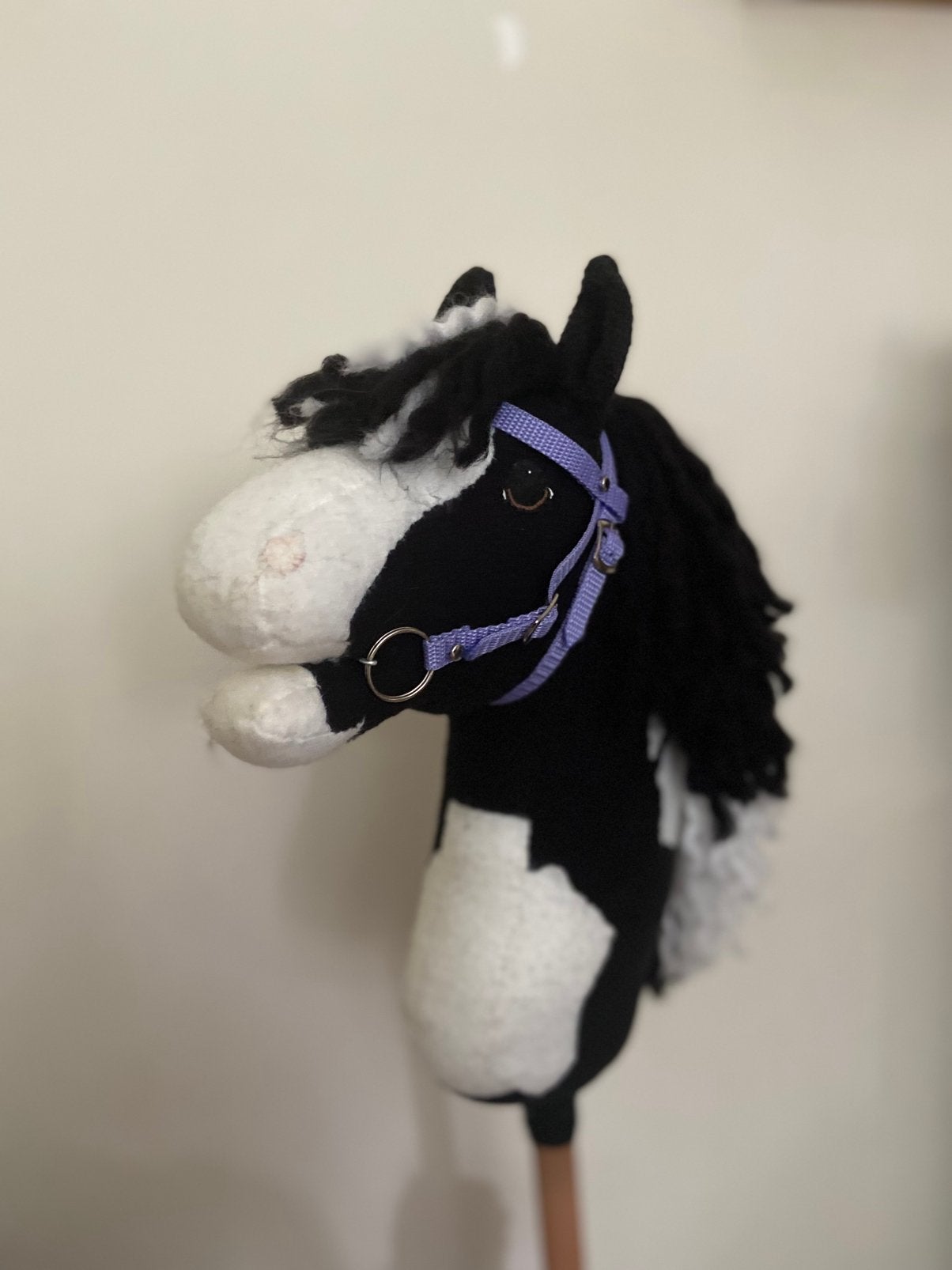 Lila nylon western hoofdstel, voor hobbyhorses!, Hobby en Vrije tijd, Verzenden, Nieuw