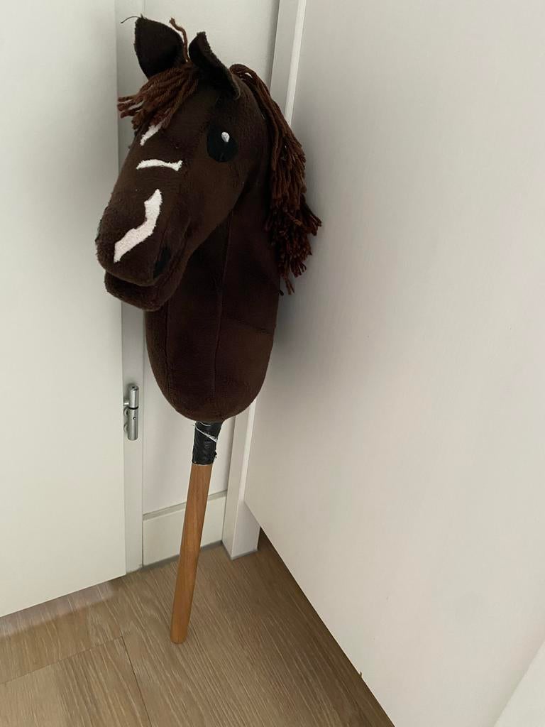 Houten stokpaard bruin, Ophalen of Verzenden, Gebruikt, Jongen of Meisje