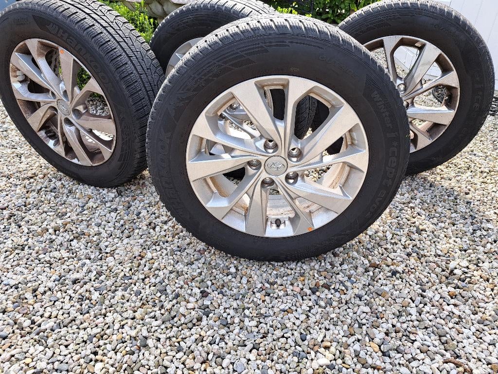 17 inch velgen met winterbanden en sensoren, Ophalen, Gebruikt, Velg(en), 17 inch