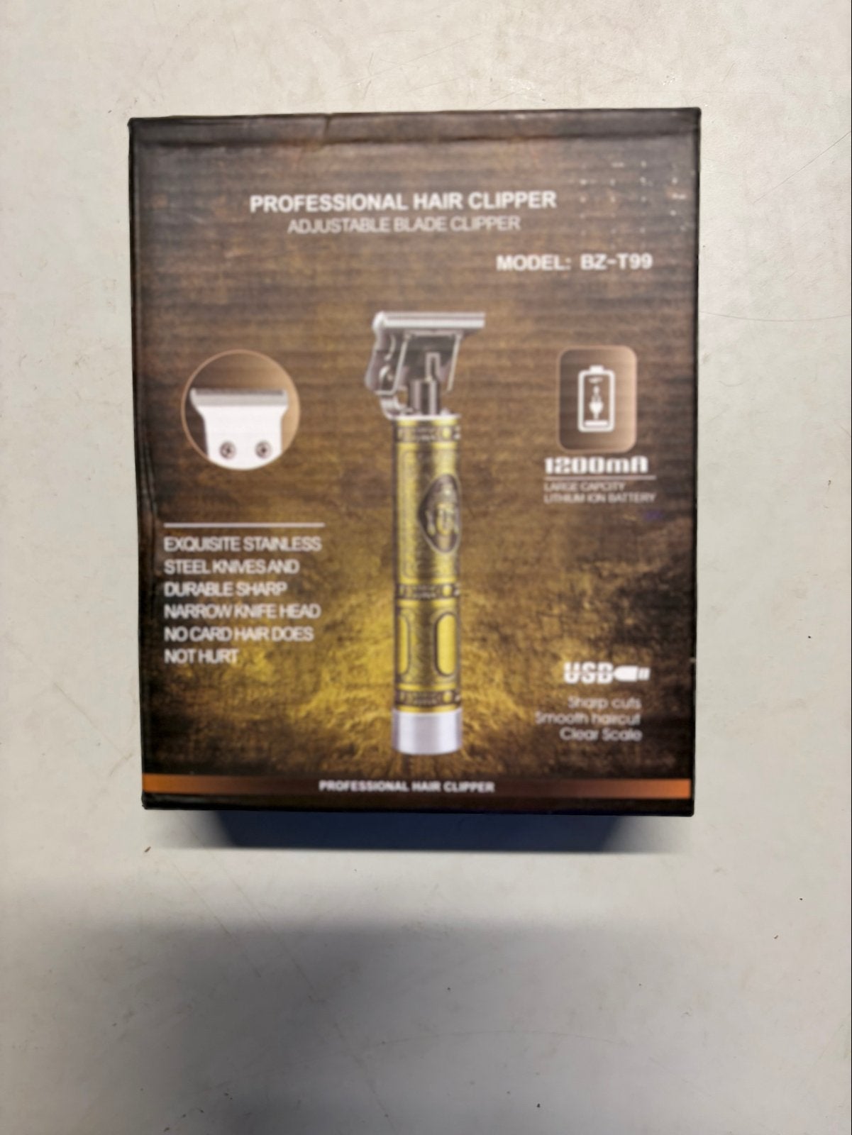 Professionele T99 Haarclipper - Draadloos & Oplaadbaar, Nieuw, Haarverzorging, Ophalen of Verzenden, H