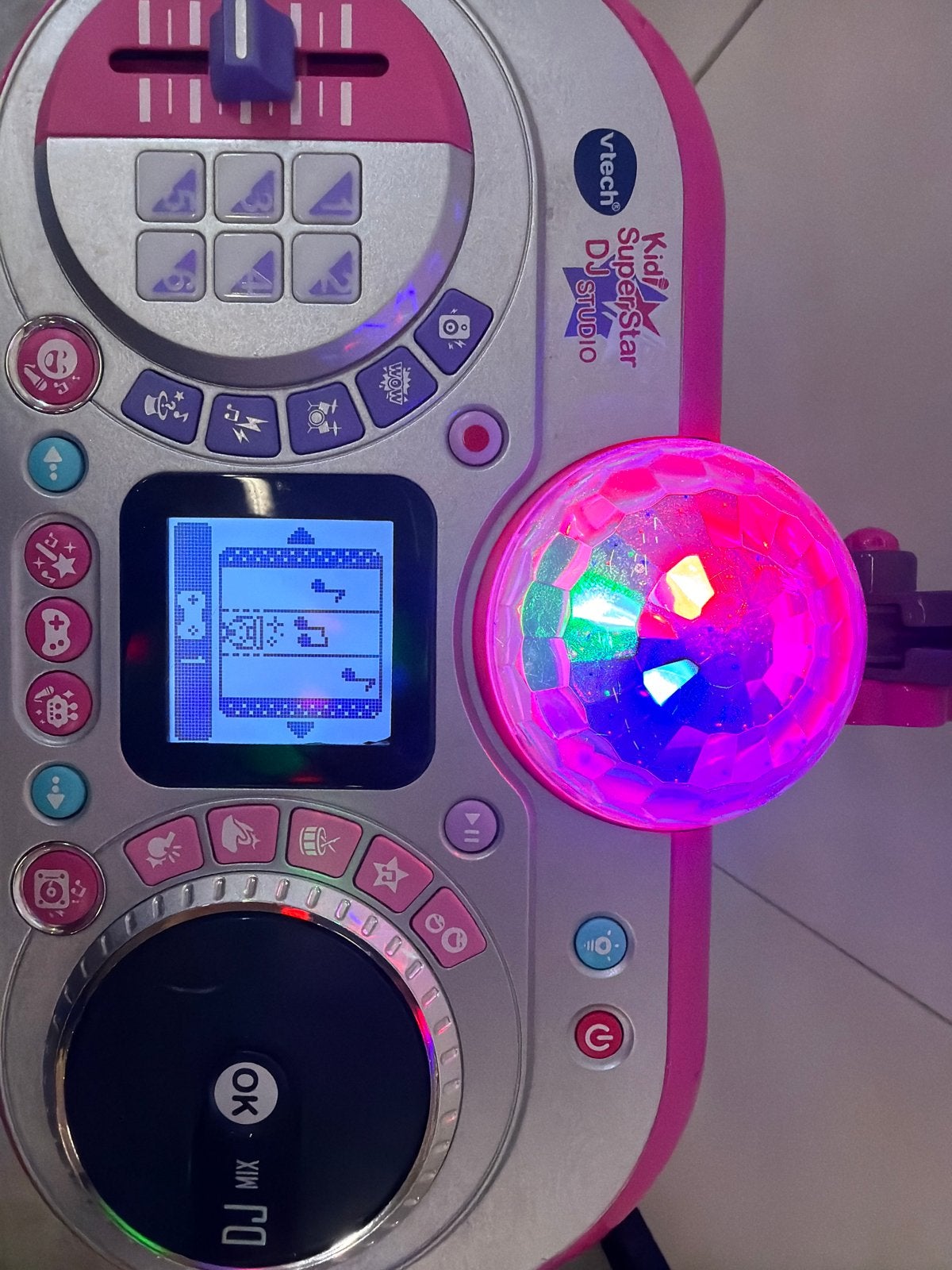 VTech Kidi SuperStar DJ Studio met 2x microfoon en licht, Ophalen of Verzenden, Gebruikt, 6 jaar of ouder