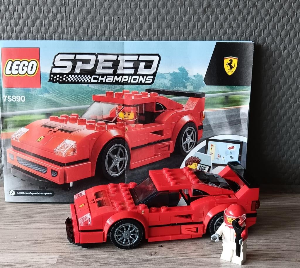 lego speed ferrari 75890, Lego, Zo goed als nieuw, Complete set, Speed Champions