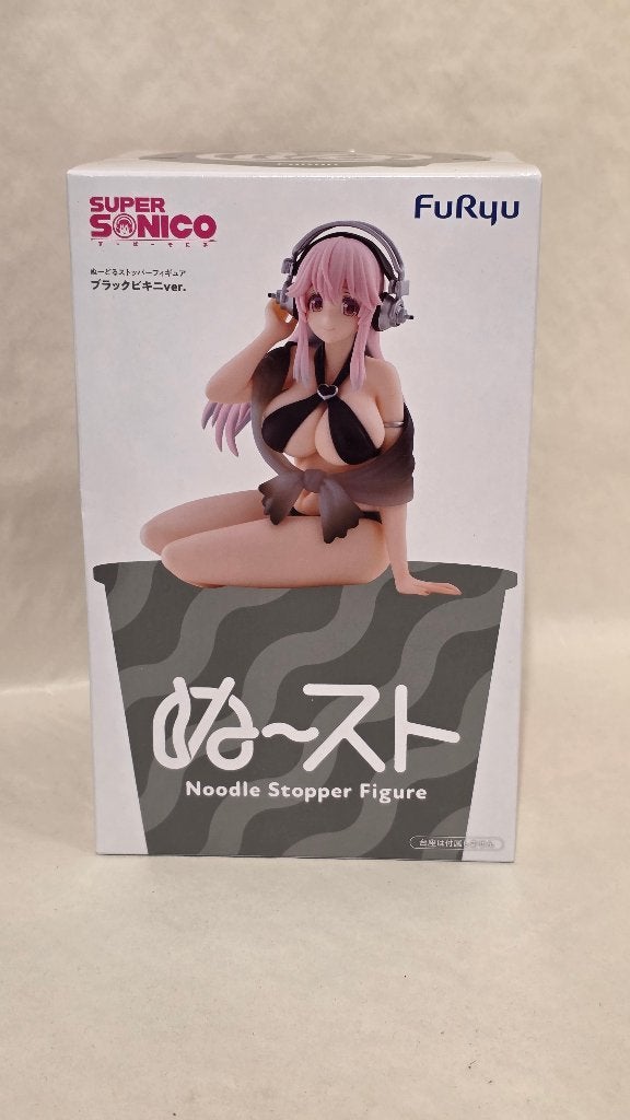 Super Sonico: Swimsuit Black Noodle Stopper Figure 10 cm, Verzenden, Nieuw, Info@heo.com, Heo