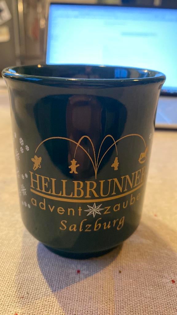 Kerstmarkt mok uit Hellbrunn (Salzburg), Ophalen of Verzenden, Zo goed als nieuw, Overige stijlen, Kop(pen) en/of Schotel(s)