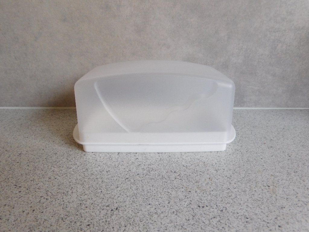 Tupperware Trendy Botervloot 18 cm. Wit, Ophalen of Verzenden, Zo goed als nieuw, Wit, Overige typen