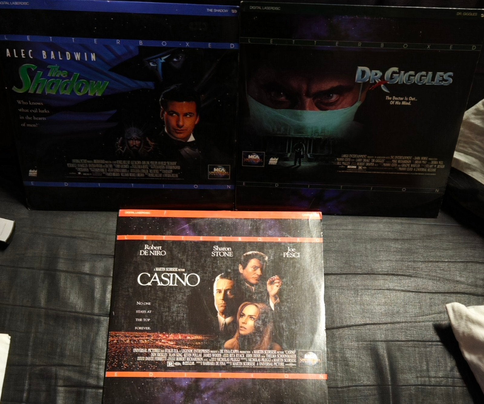 3 "Letterboxed"Laserdiscs, Alle leeftijden, Breedbeeld, Actie, Ophalen of Verzenden
