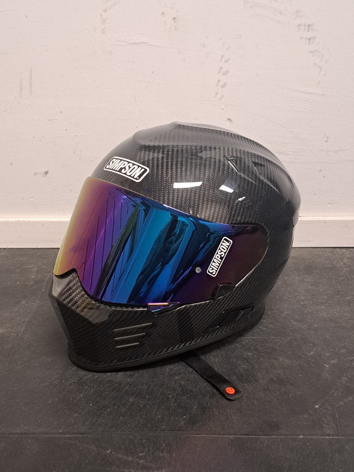helm simpson venom solid carbon xxxl, Motoren, Heren, Integraalhelm, 3XL of groter, Tweedehands