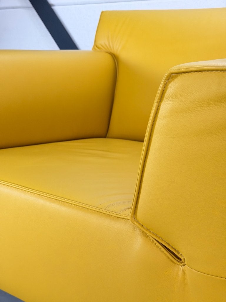 Design on Stock Bloq fauteuils - als nieuw - okergeel, Ophalen, Zo goed als nieuw, 75 tot 100 cm, Leolux Montis Pode Rolf Benz Artifort