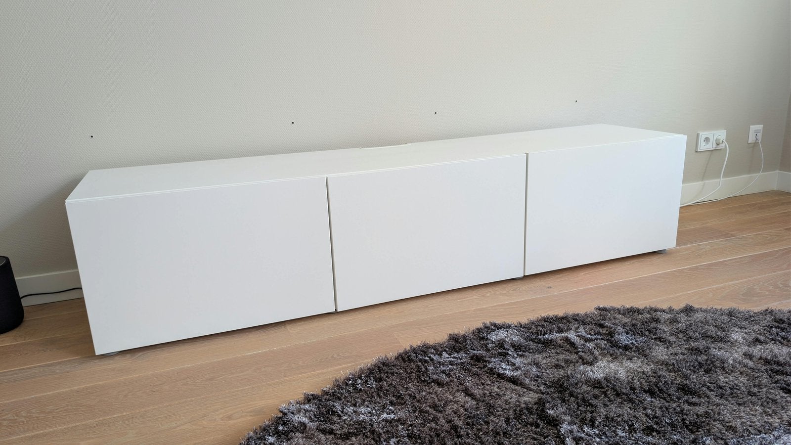 IKEA Besta kast – wit – 3 kastjes, Ophalen, 150 tot 200 cm, Zo goed als nieuw, Minder dan 100 cm