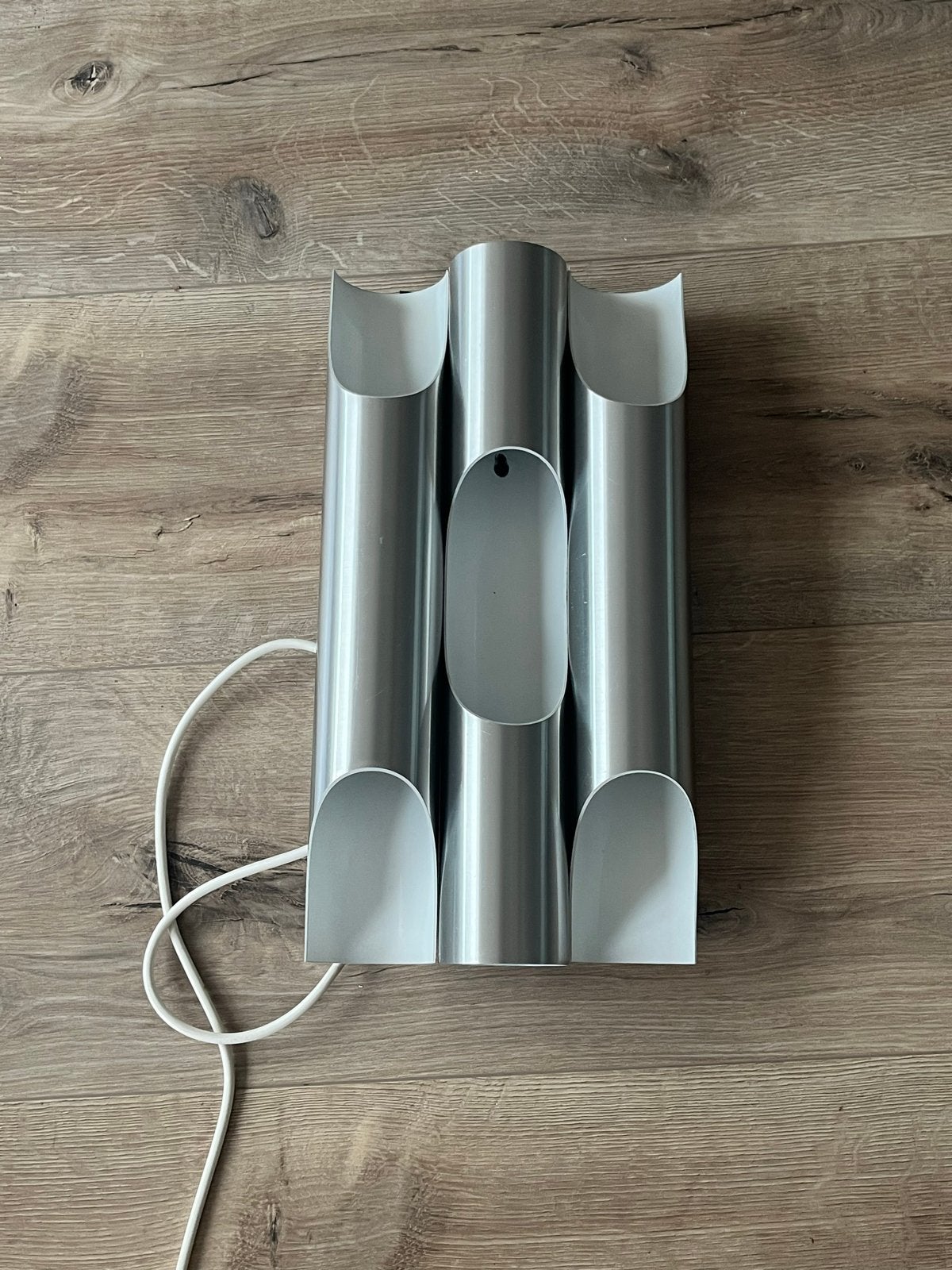 Raak Fuga wandlamp - T 1030 1100 - Geborsteld aluminium, Huis en Inrichting, Ophalen, Gebruikt, Indirect licht, Overige fittingen