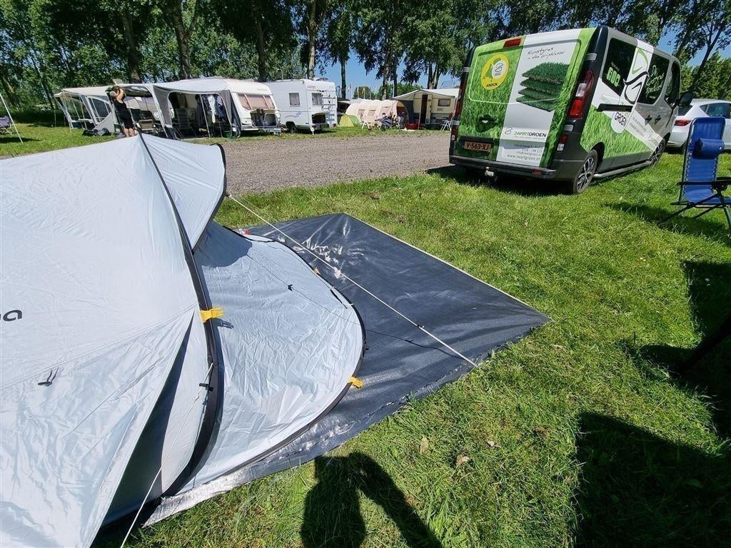 Maatwerk Tentdoek 130 gr/m² - Zilvergrijs - v.a. 4.20 breed, Ophalen of Verzenden, Nieuw