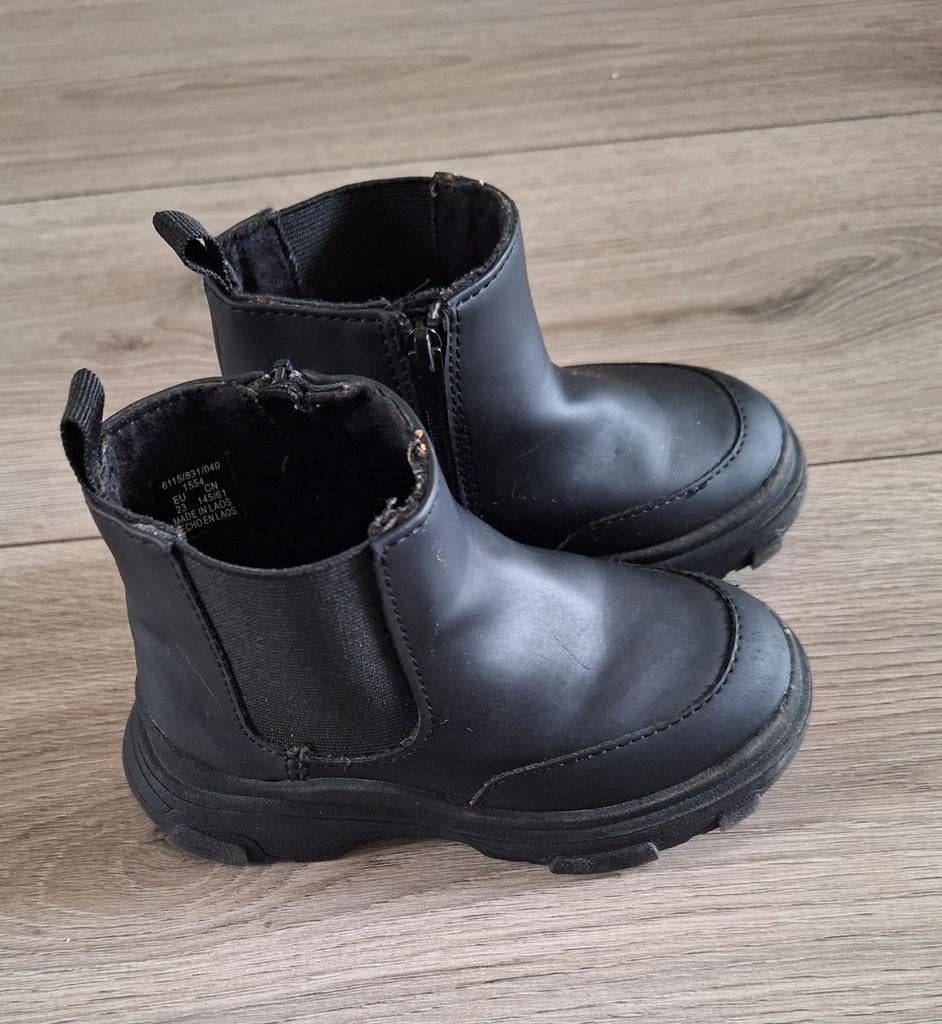 Zara zwarte kinderlaarsjes maat 23 enkellaarsjes, Meisje, Schoenen, Ophalen of Verzenden, Zo goed als nieuw