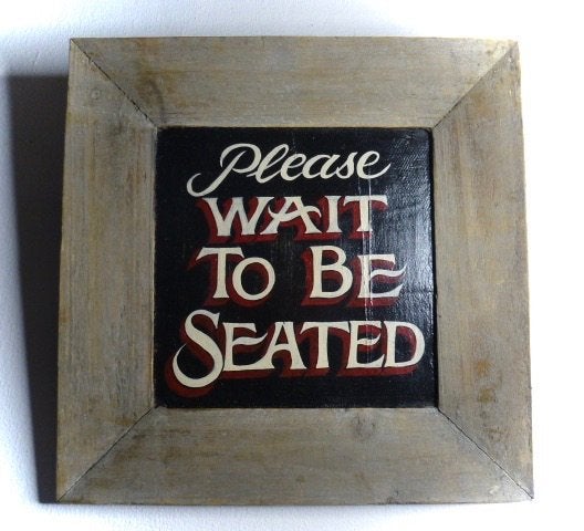 Handgeschilderd tekstbord / schilderij / Please / reclame, Huis en Inrichting, Woonaccessoires | Tekstborden en Spreuken, Tekstbord