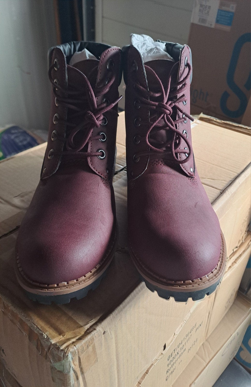 schoene  veterboots nieuw maat 42, Kleding | Dames, Schoenen, Nieuw, Ophalen of Verzenden, BPC, Rood