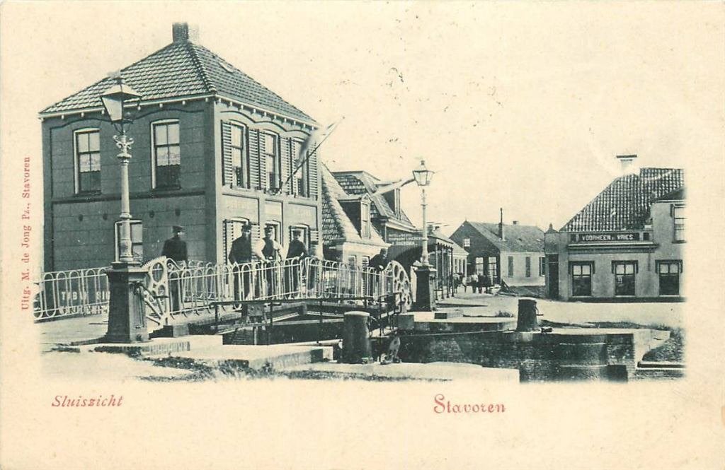 388-194-021 Stavoren Sluiszicht, Verzenden, Voor 1920, Friesland